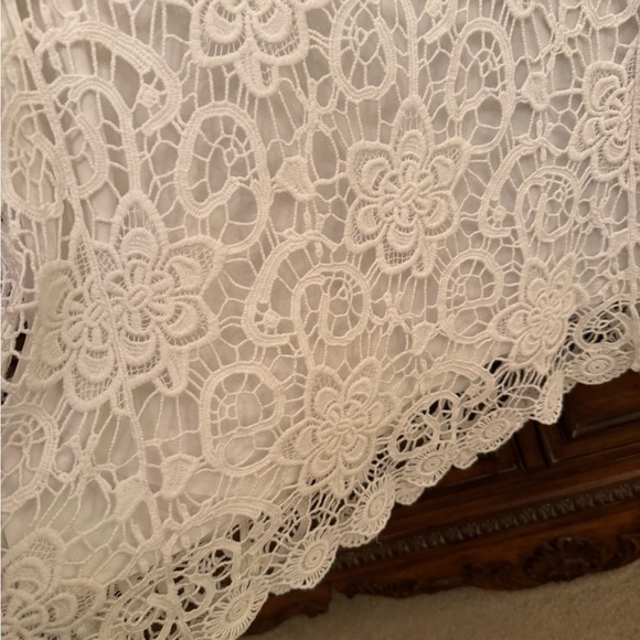 White lace tunic with underlying shell-camisole XXL - Picture 4 of 7